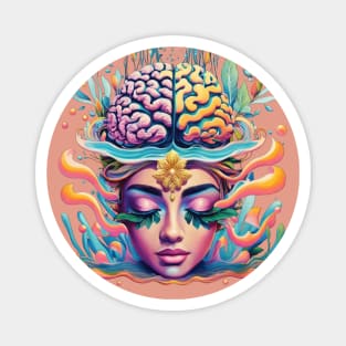 Neural Fantasia: The Psychedelic Mindscape Magnet